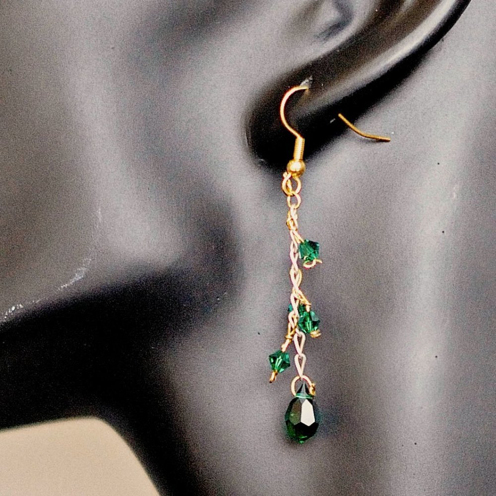Emerald Drizzle Earrings